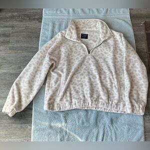 Abercrombie & Fitch Sherpa Quarter Zip